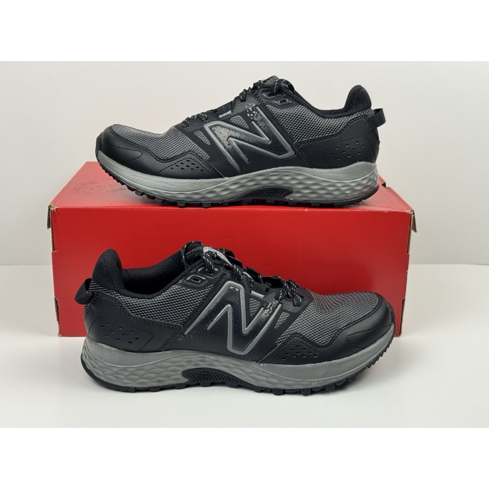 New Balance 410v8 Trail Running Shoes Men's Size 9 Black/Grey MT410LB8